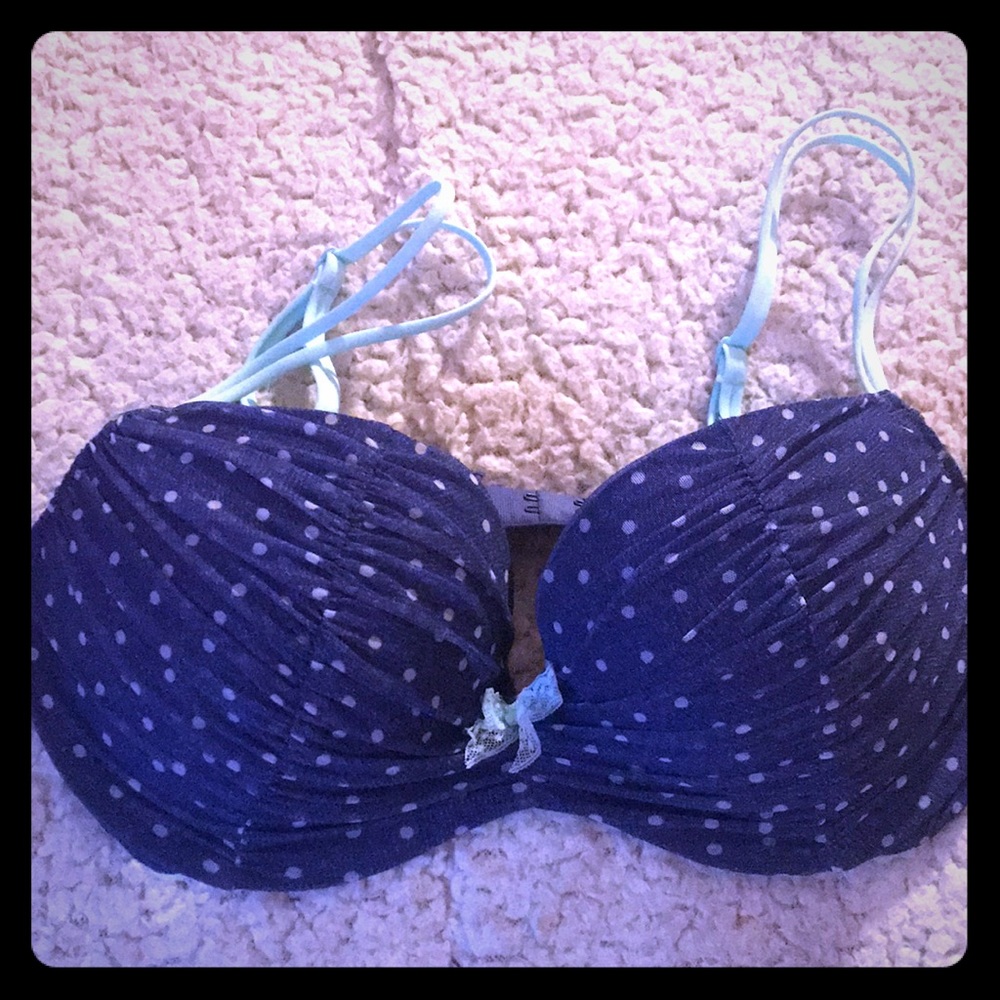 Blue lightly padded VS bra